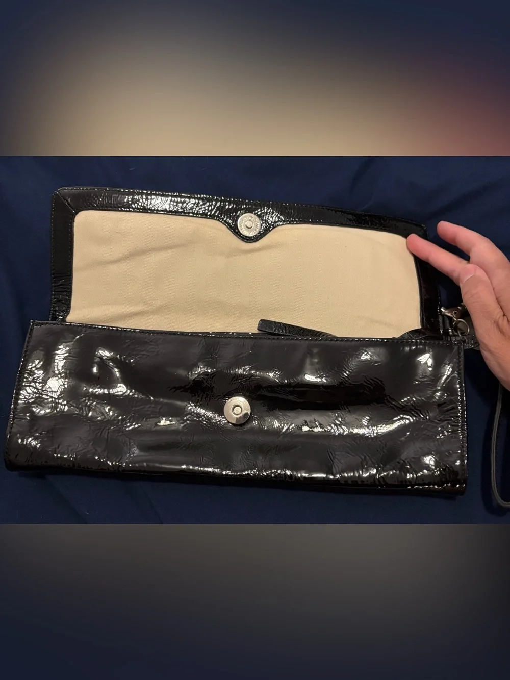 Charles David Patent Leather Clutch